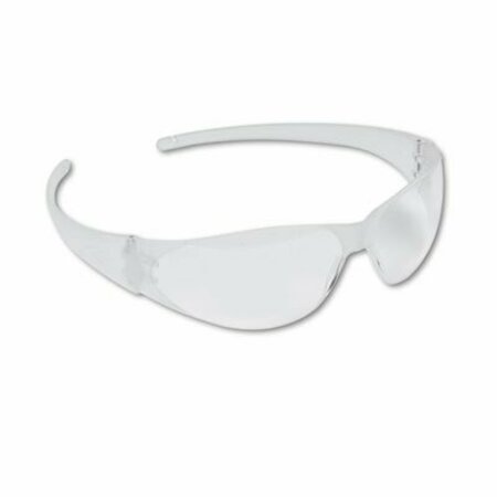 CREWS MCR Safety, Checkmate Wraparound Safety Glasses, Clr Polycarb Frm, Uncoated Clr Lens, 12/box CK100